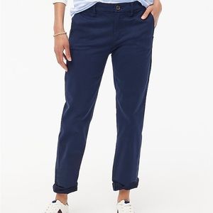 J Crew High Rise Girlfriend Chino Pant Navy NWT! Never Worn Size 6